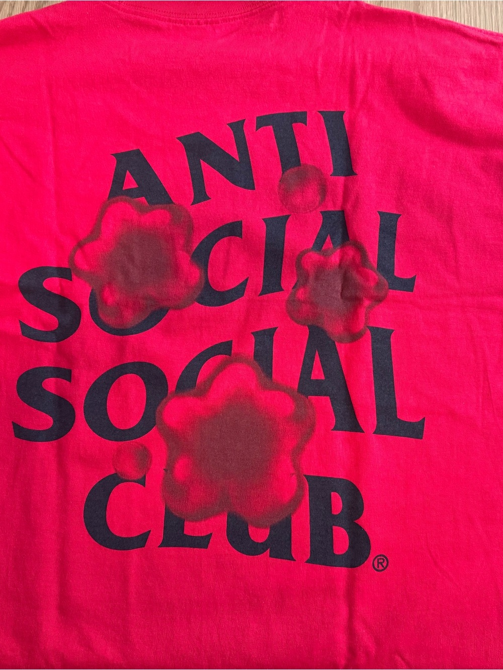 NWT Anti Social Social Club Red Floral Rose Tee XXL